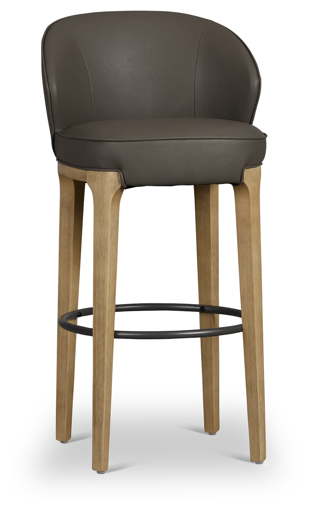 Libby Dark Gray Micro 30" Upholstered Barstool