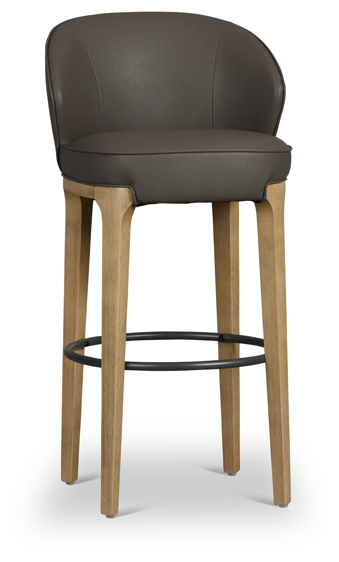 Libby Dark Gray Micro 30" Upholstered Barstool Libby Dark Gray Micro 30" Upholstered Barstool