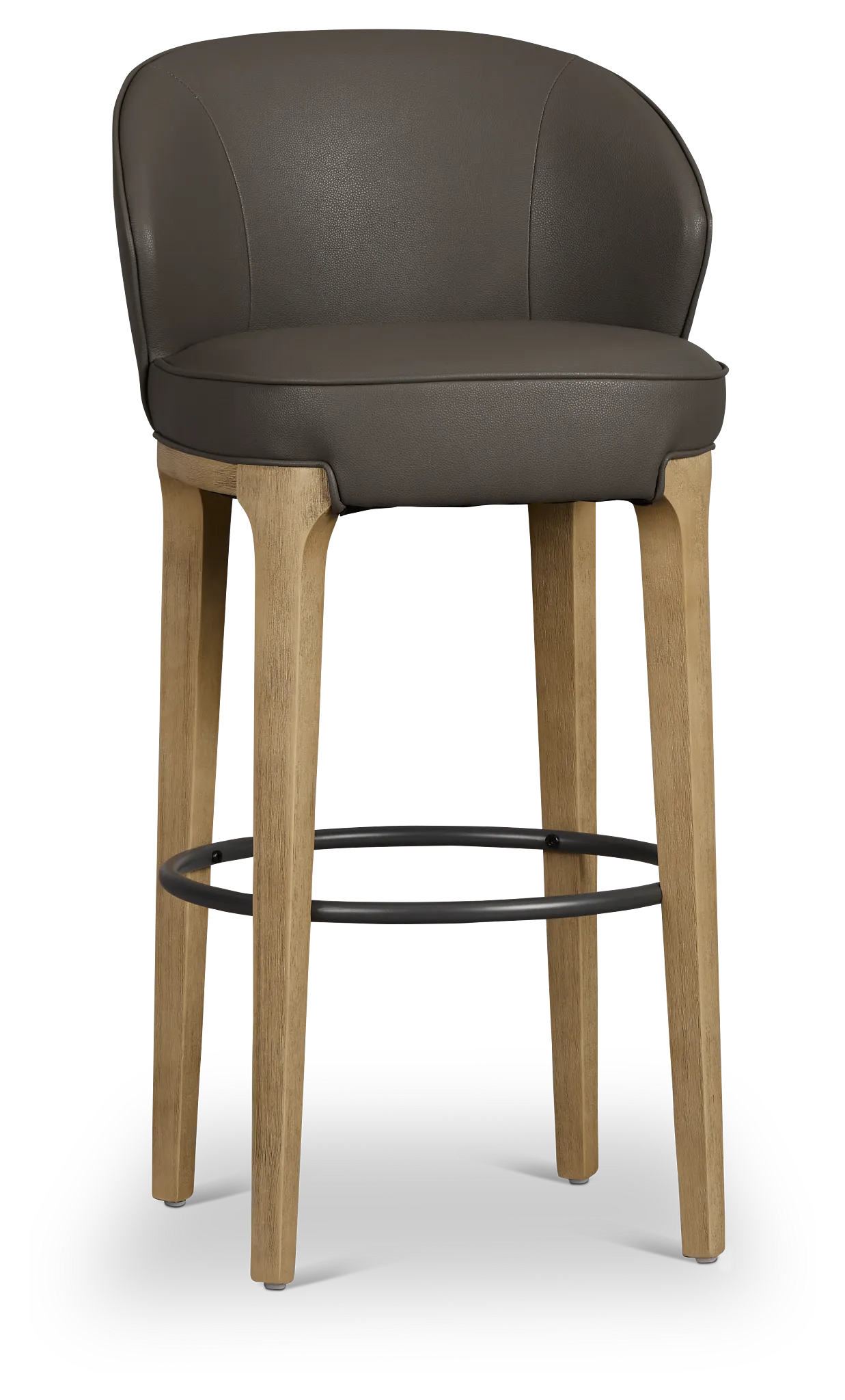 Libby Dark Gray Micro 30" Upholstered Barstool