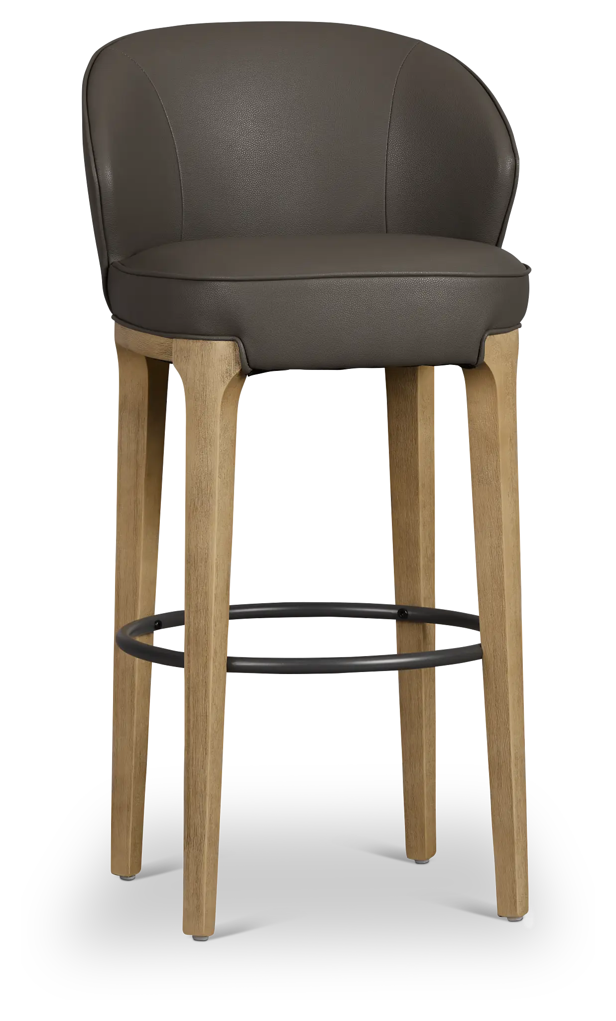 Libby Dark Gray Micro 30" Upholstered Barstool Libby Dark Gray Micro 30" Upholstered Barstool