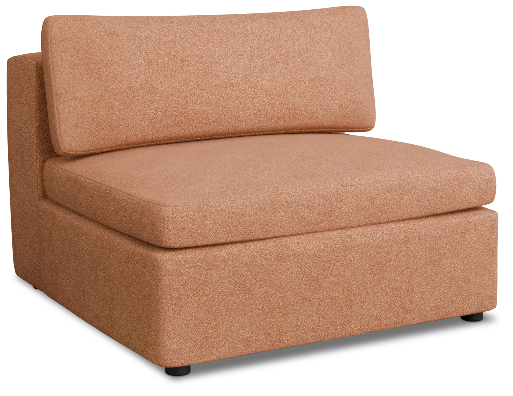 Destin Sutton Orange Fabric Armless Chair Destin Sutton Orange Fabric Armless Chair