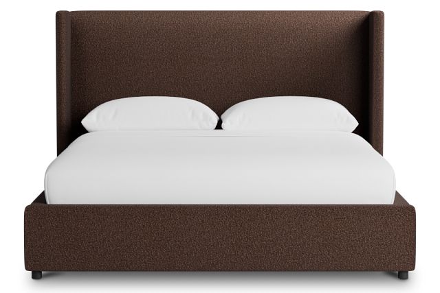 Captiva Elite Dark Brown 48" Upholstered Shelter Bed