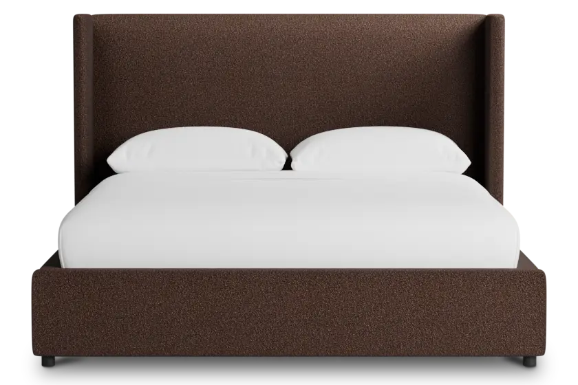 Captiva Elite Dark Brown 48" Upholstered Shelter Bed Captiva Elite Dark Brown 48" Upholstered Shelter Bed