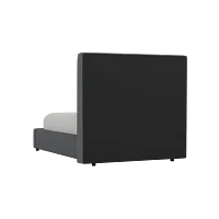 Grayton Delray Dark Gray 54" Upholstered Platform Bed