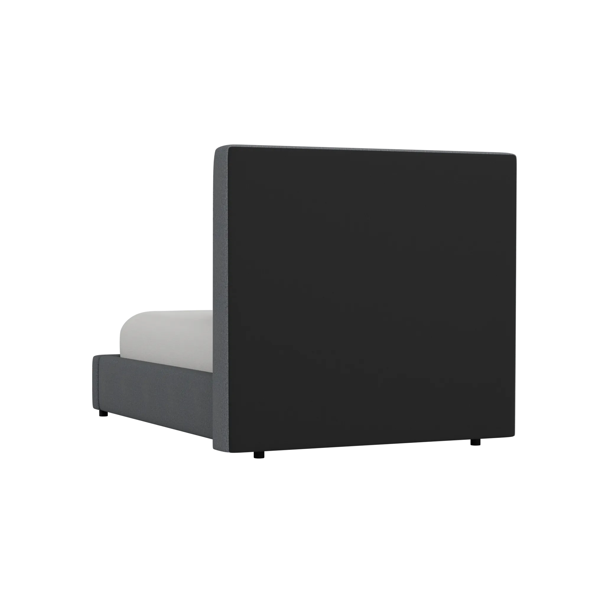 Grayton Delray Dark Gray 54" Upholstered Platform Bed