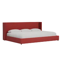 Captiva Elite Red 48" Upholstered Shelter Bed