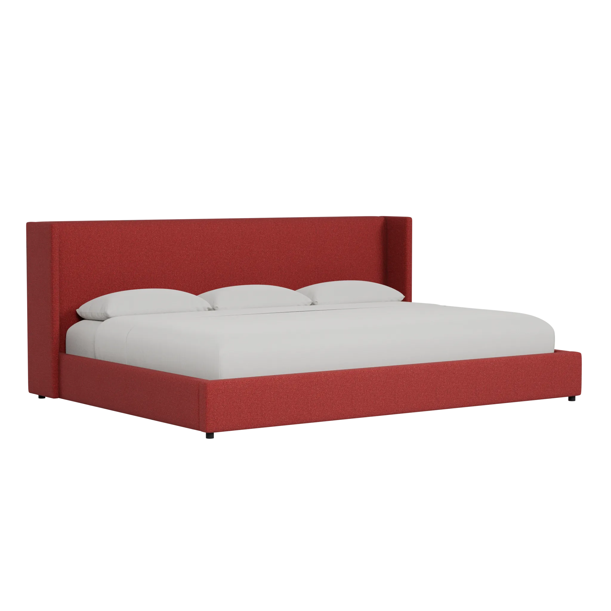 Captiva Elite Red 48" Upholstered Shelter Bed