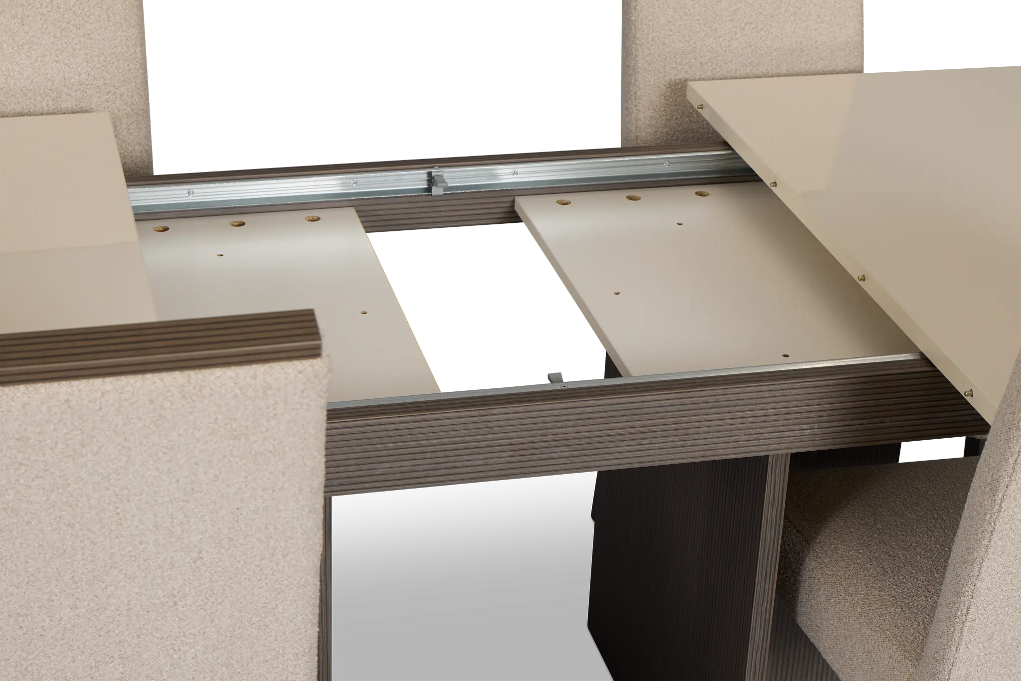 Sienna Two-tone Table & 4 Upholstered Chairs Sienna Two-tone Table & 4 Upholstered Chairs