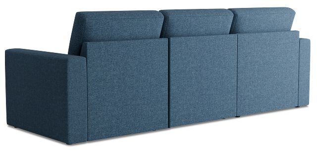 Citymod Blue Fabric Small Left Chaise Sectional