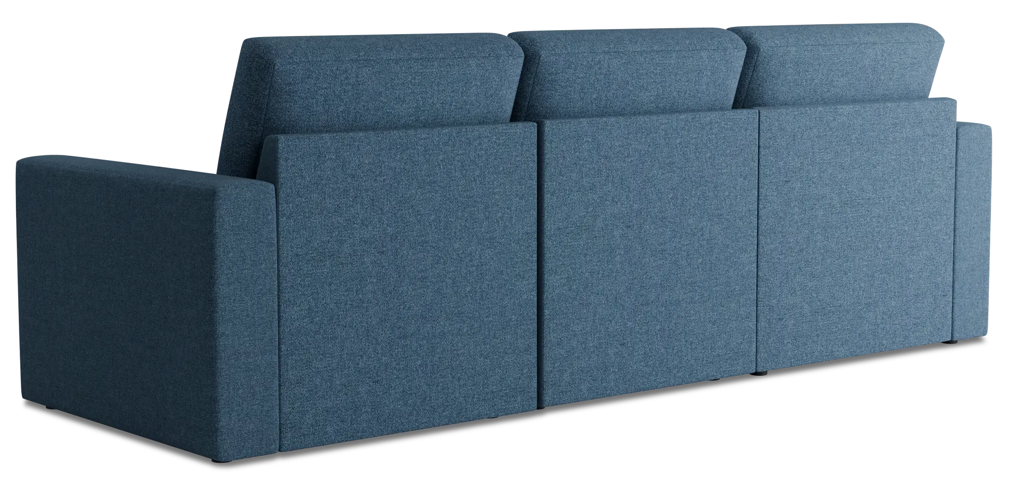 Citymod Blue Fabric Small Left Chaise Sectional Citymod Blue Fabric Small Left Chaise Sectional