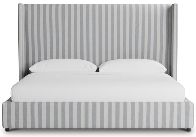 Captiva Sea Lane Light Gray 60" Upholstered Shelter Bed