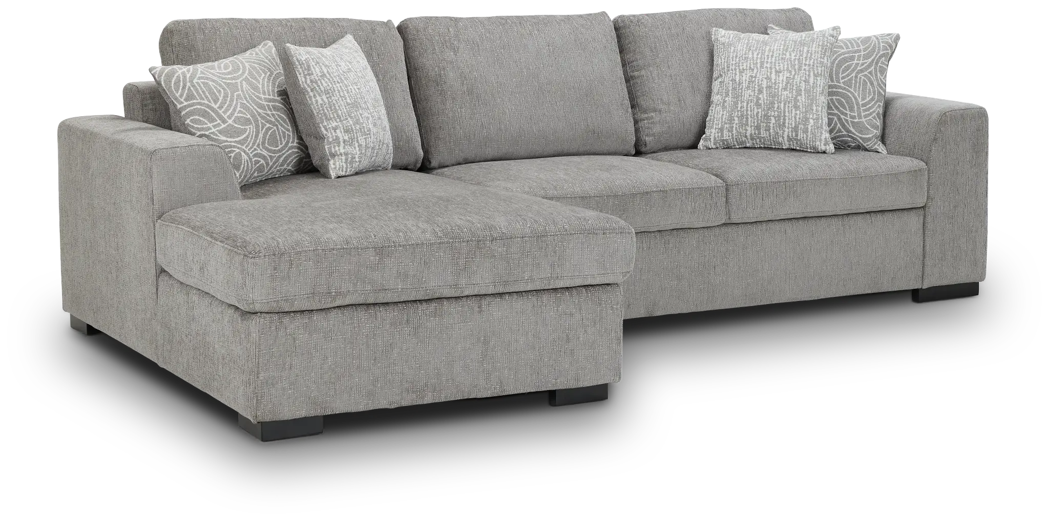 Blakely Gray Fabric Left Chaise Storage Sectional Blakely Gray Fabric Left Chaise Storage Sectional