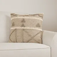 Pyra Light Gray Accent Pillow