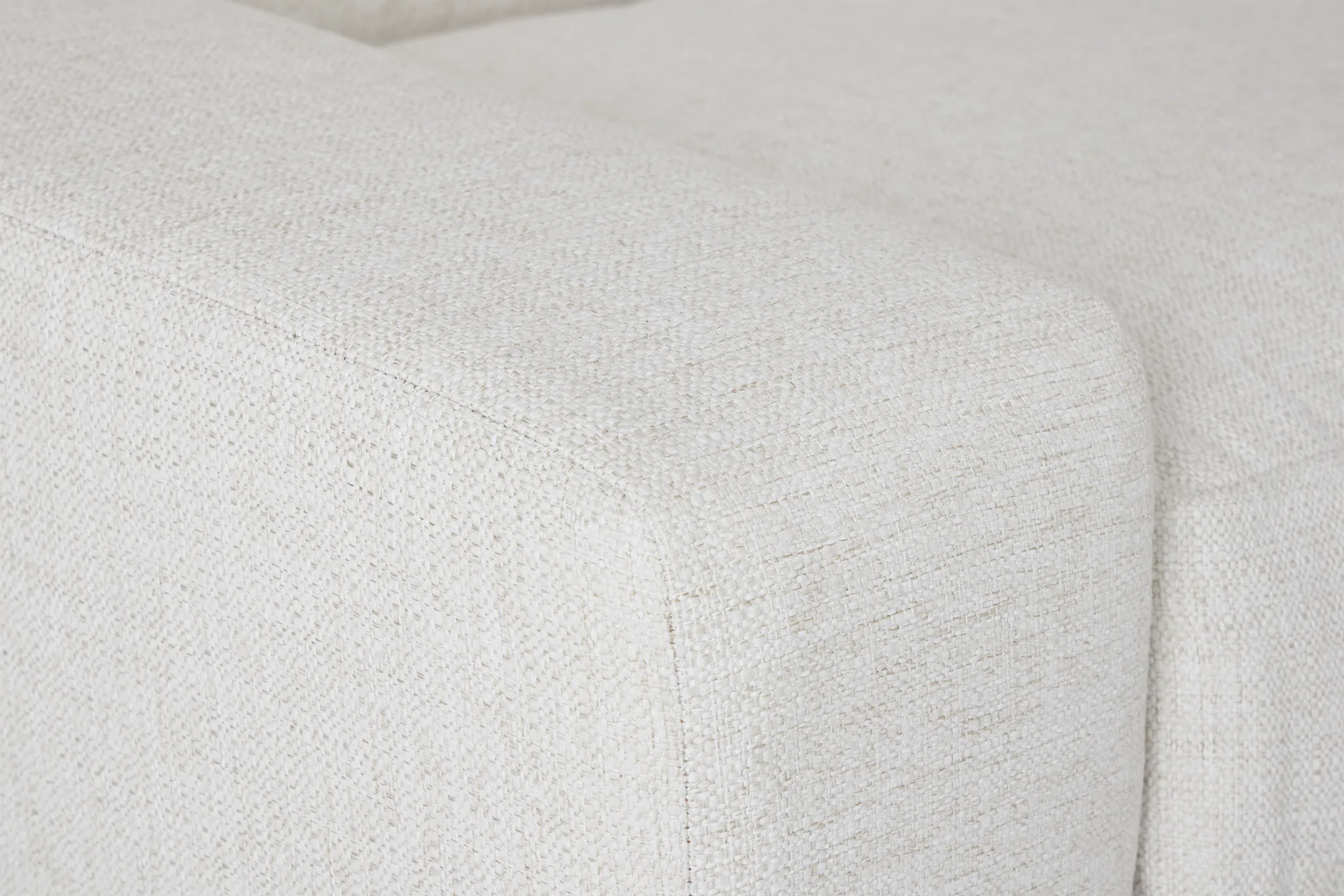 Veronica White Down Large Left Bumper Sectional