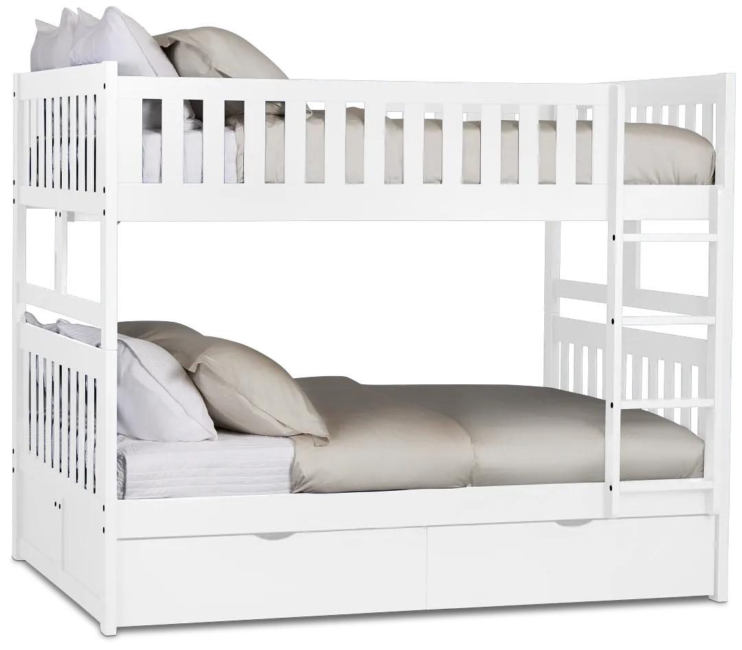 Charleston White Storage Bunk Bed