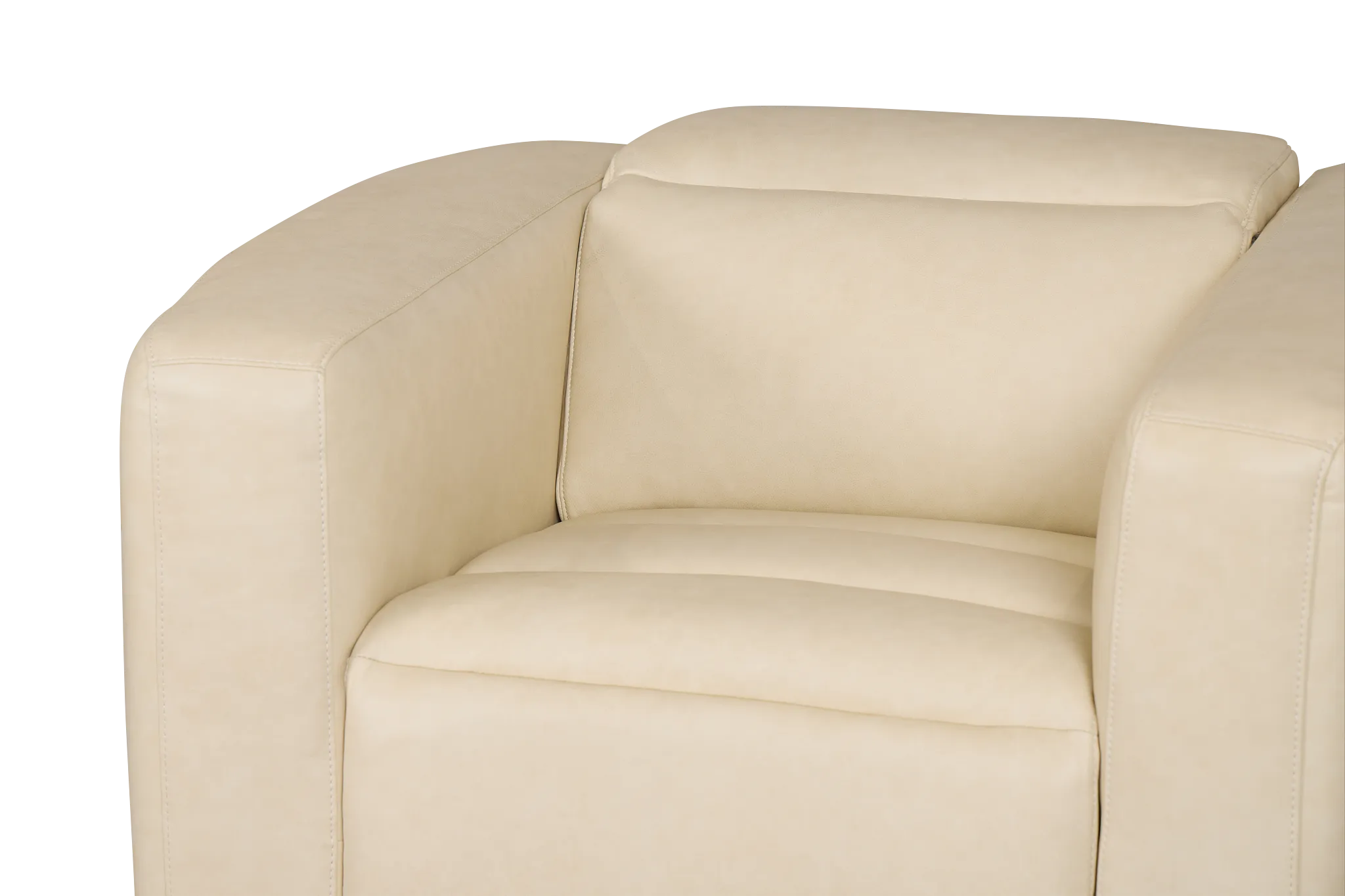 Jace Ivory Lthr/vinyl Power Recliner