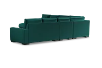 Edgewater Joya Green Large Left Chaise Sectional