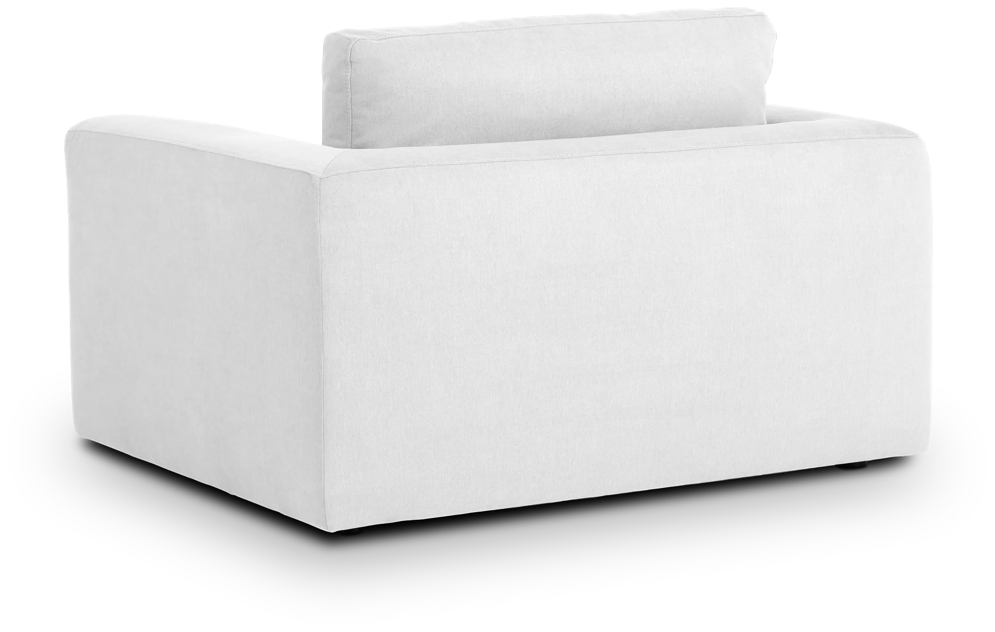 Grant White Fabric Chair