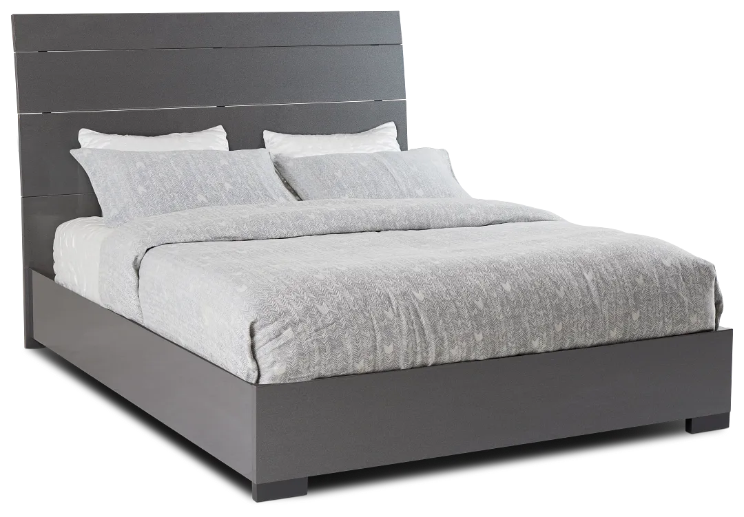 Oslo Gray Platform Bed