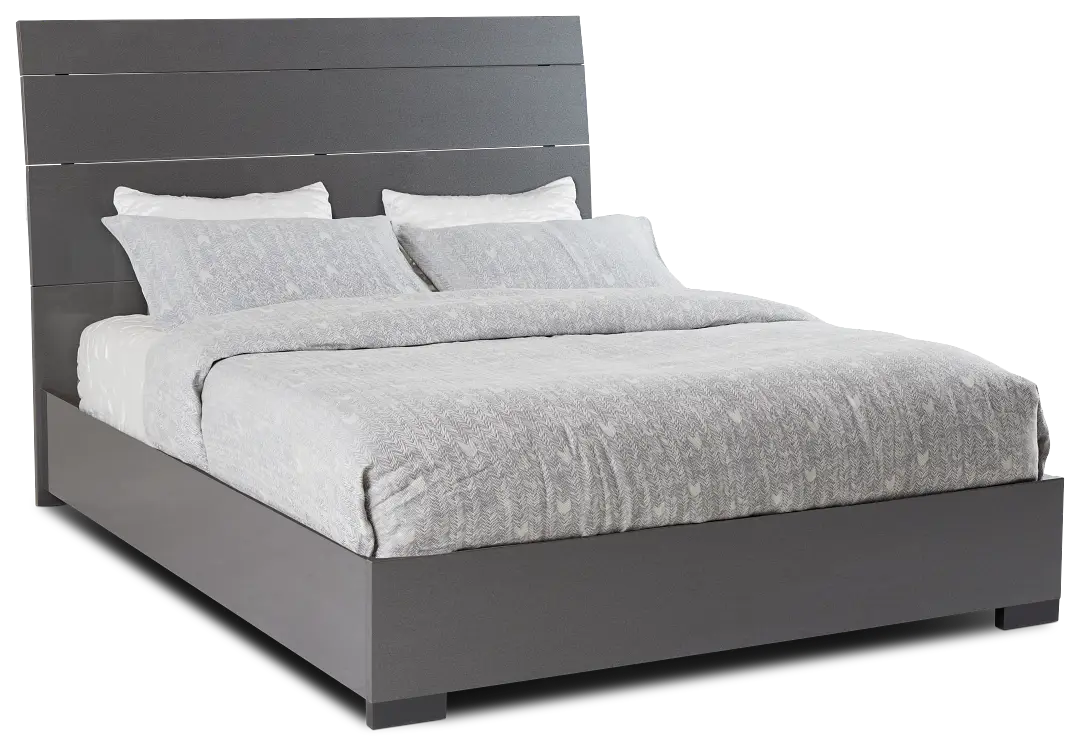 Oslo Gray Platform Bed Oslo Gray Platform Bed