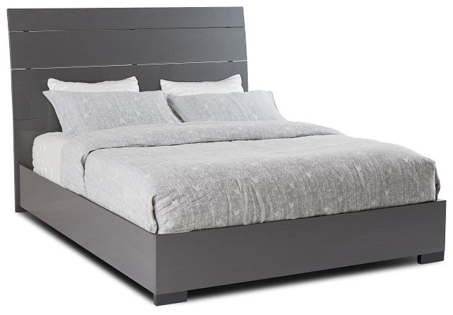 Oslo Gray Platform Bed