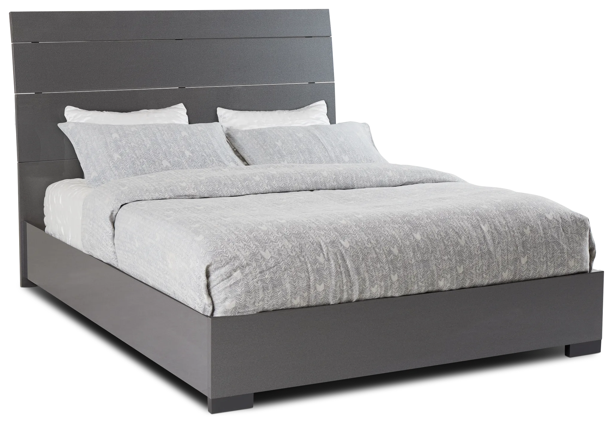 Oslo Gray Platform Bed