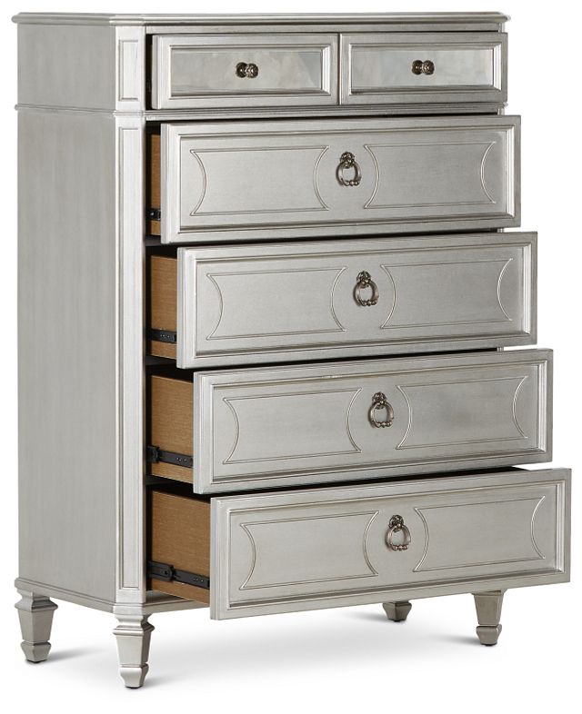 Sloane Silver Drawer Chest, Bedroom - Chests