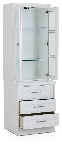 Newport White Drawer Pier