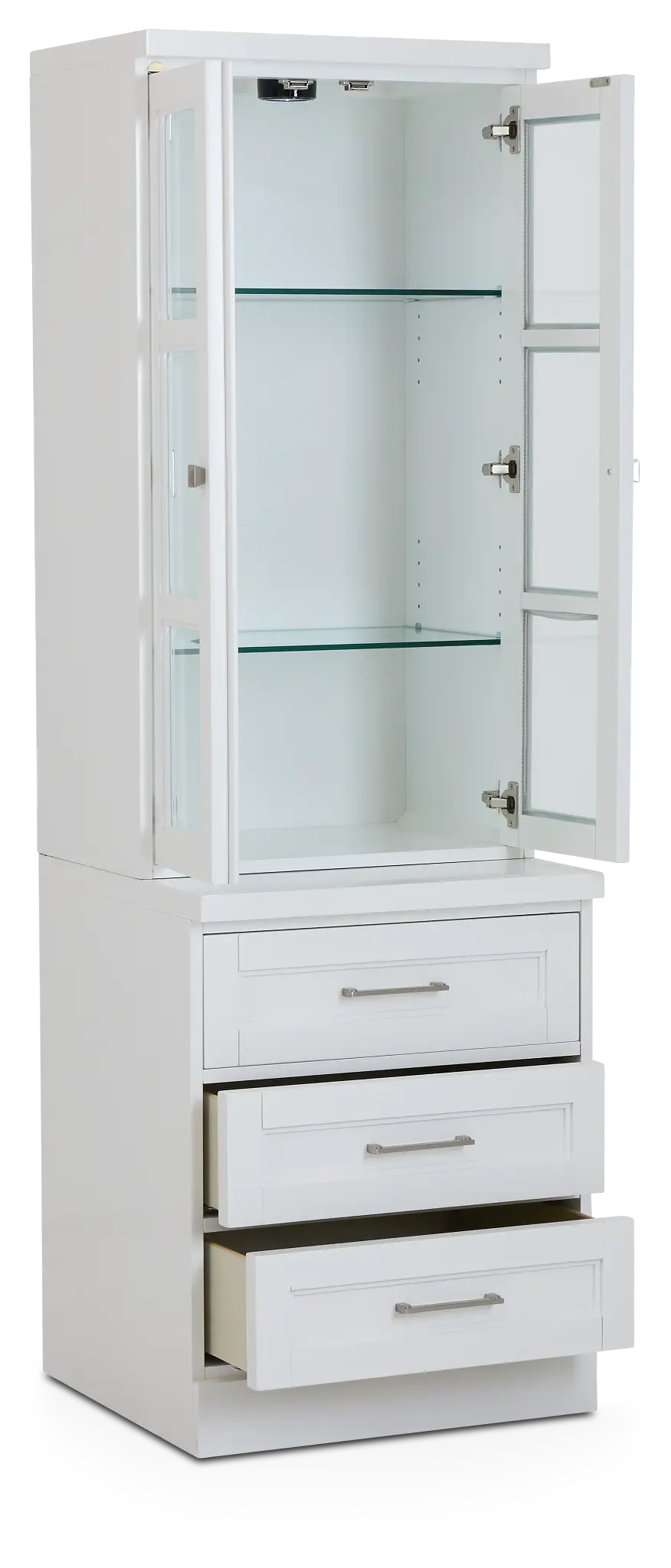 Newport White Drawer Pier Newport White Drawer Pier