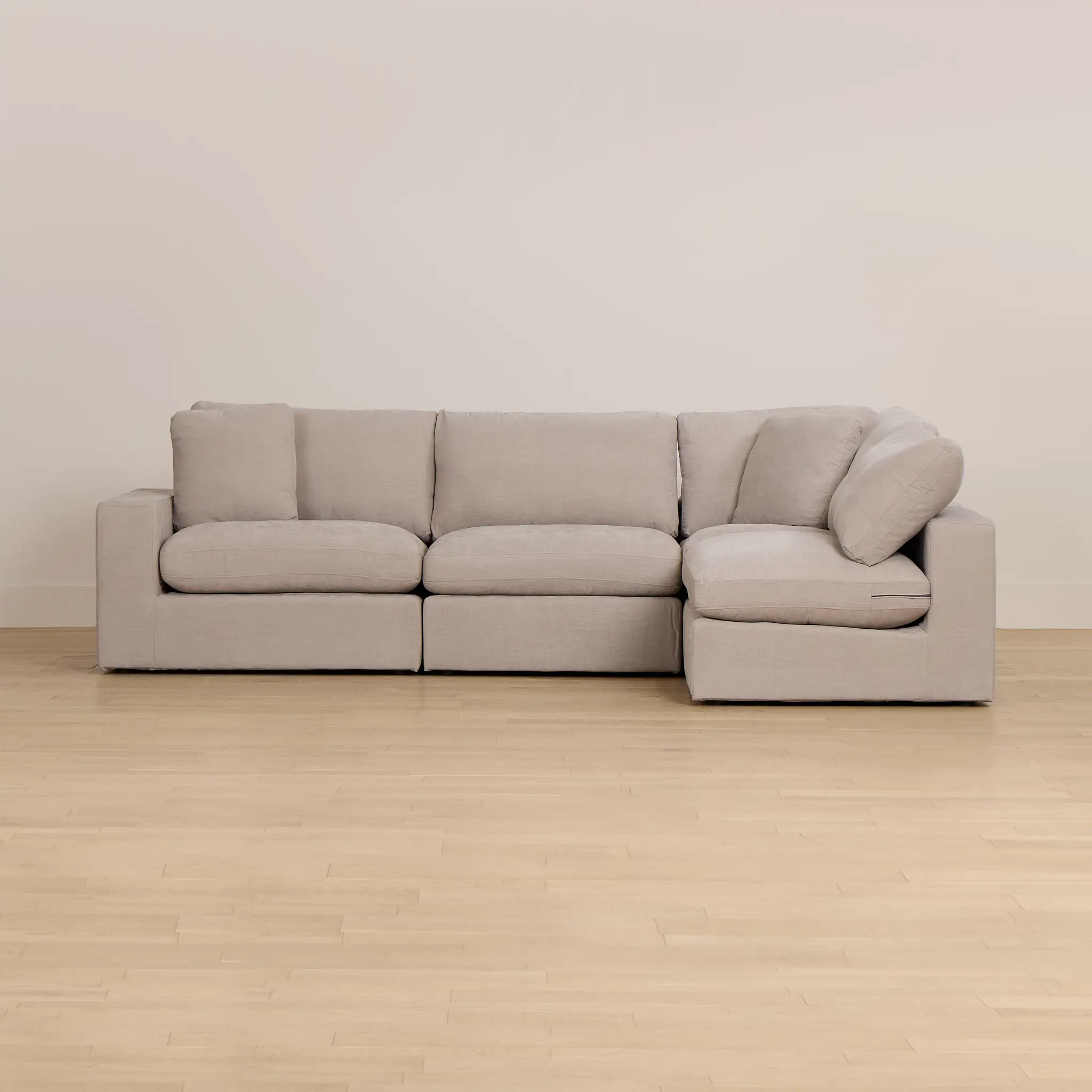 Breeze Taupe Fabric 4-piece Modular Sectional Breeze Taupe Fabric 4-piece Modular Sectional