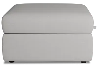 Citymod Light Gray Fabric Storage Ottoman