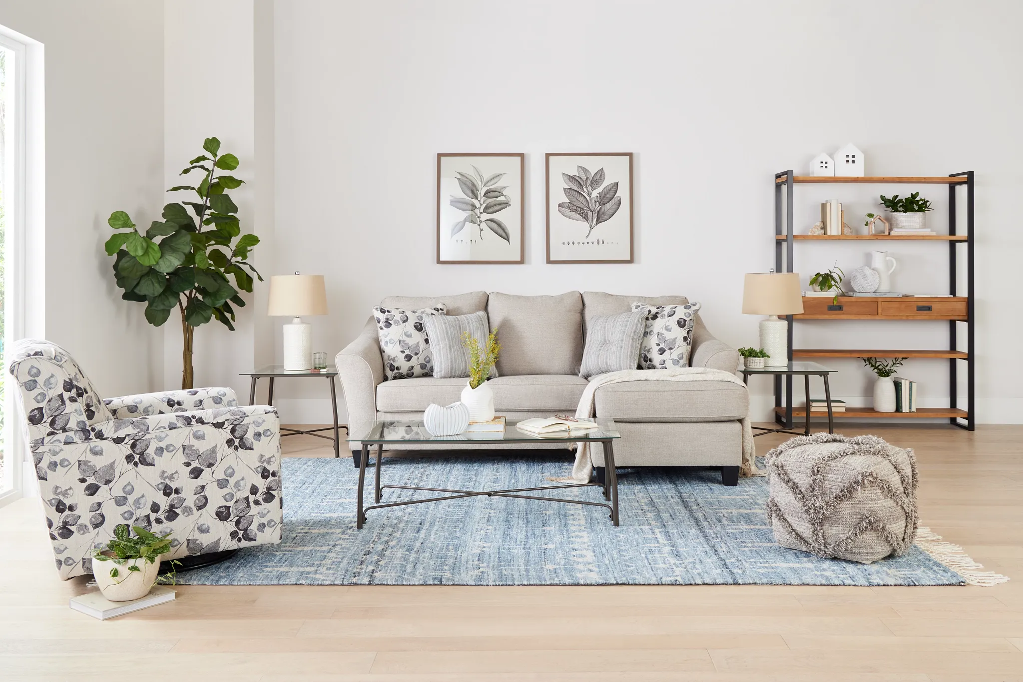 Mia Blue 8x10 Area Rug