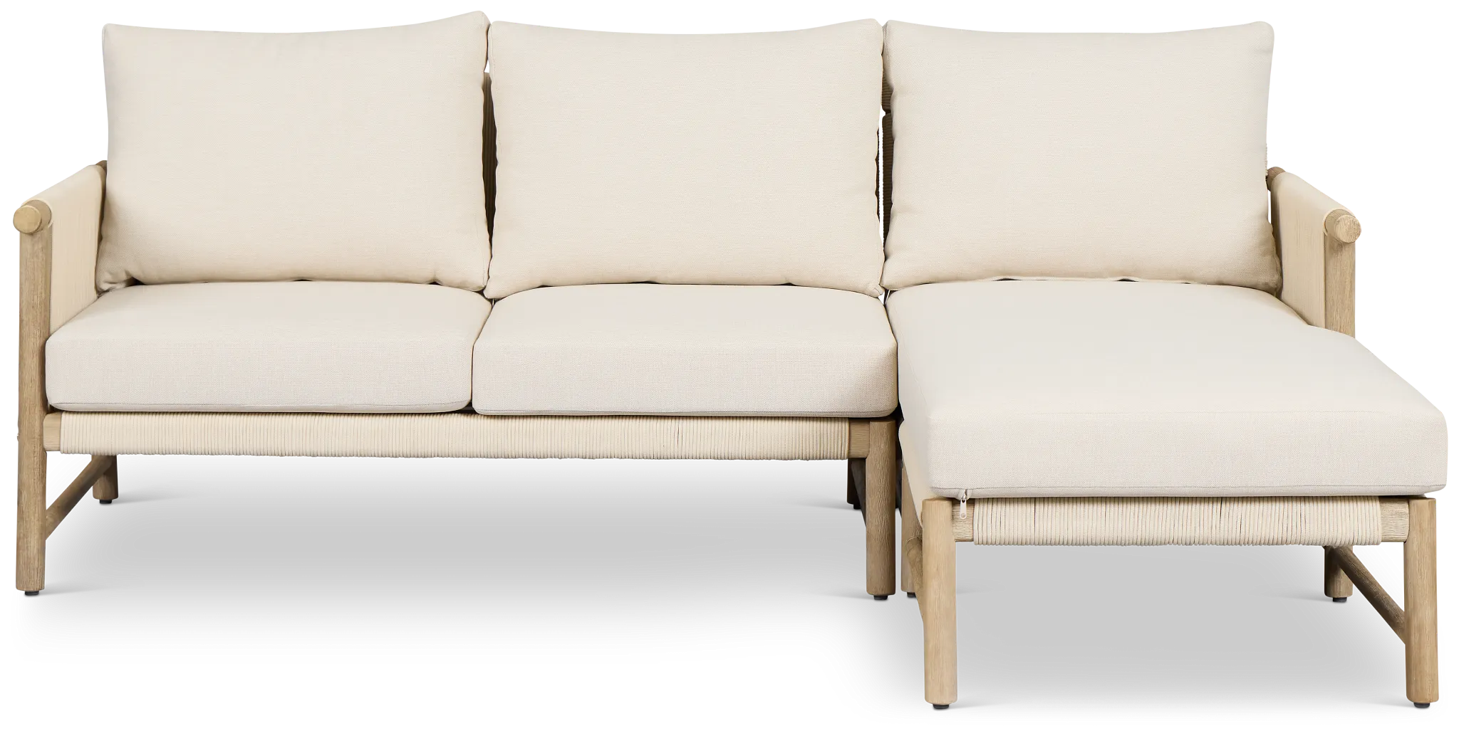 Azure Light Tone Right Arm Chaise Sectional