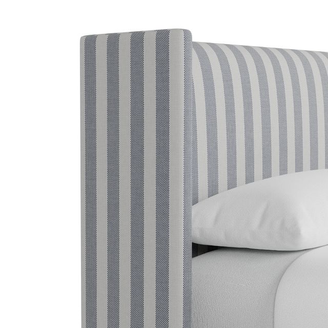 Captiva Sea Lane Light Gray 48" Upholstered Shelter Bed