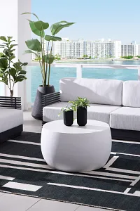 Tai White In/out Round Coffee Table