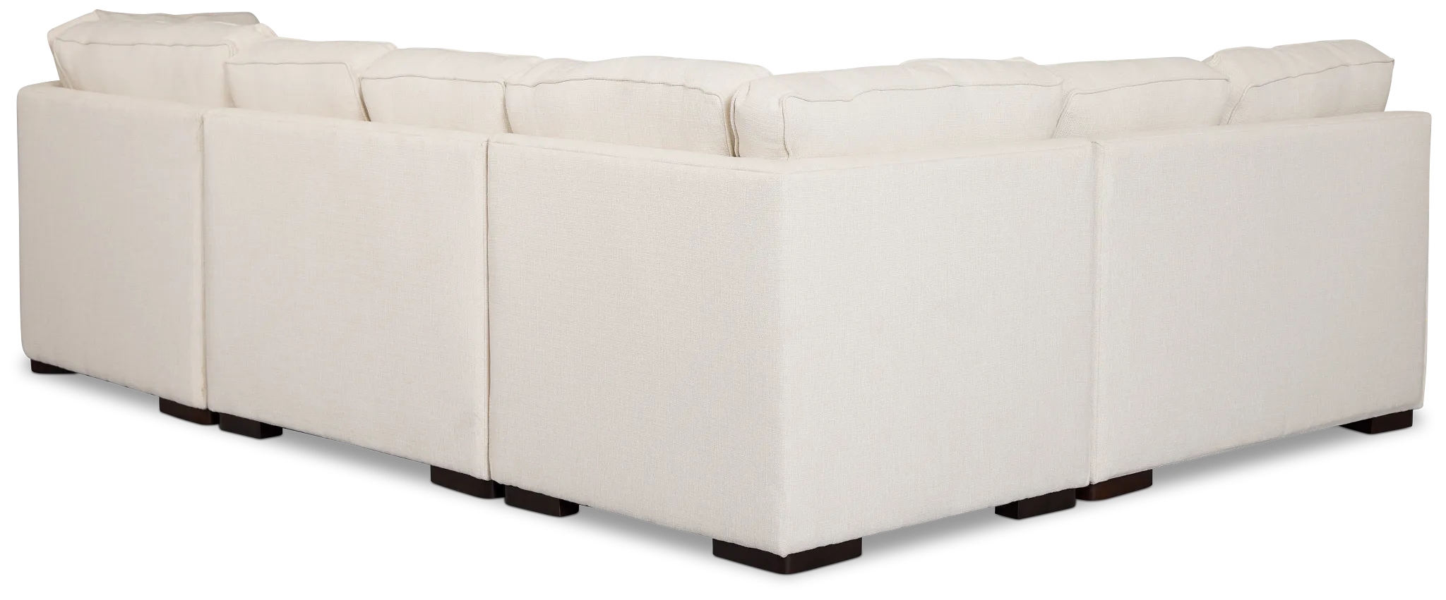 Sinclair Light Beige Fabric Medium Right Facing Cuddler Sectional