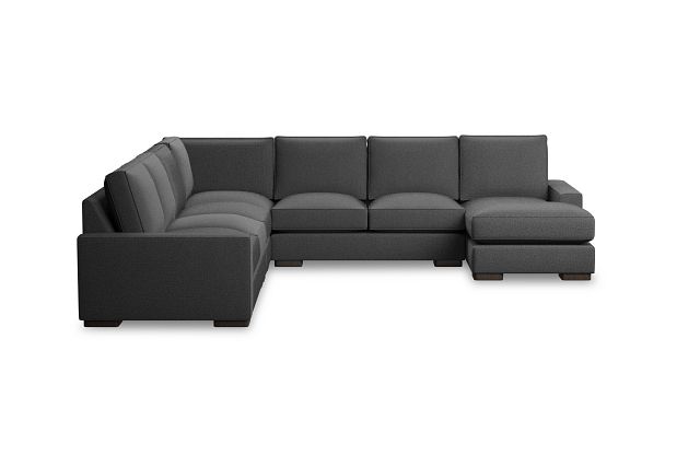 Edgewater Delray Dark Gray Large Right Chaise Sectional (2)