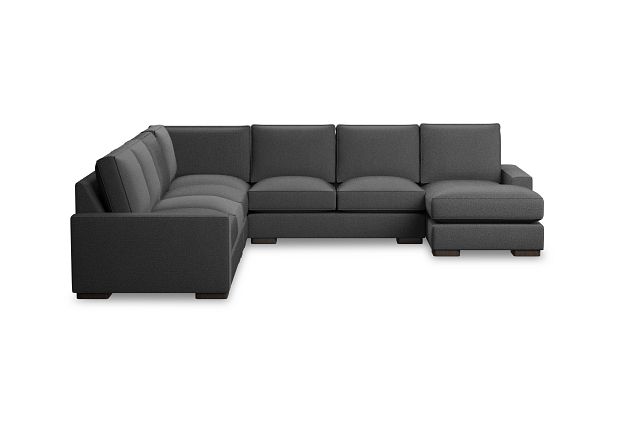 Edgewater Delray Dark Gray Large Right Chaise Sectional