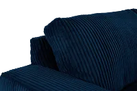 Charlie Dark Blue Fabric Large Two-arm Sectional