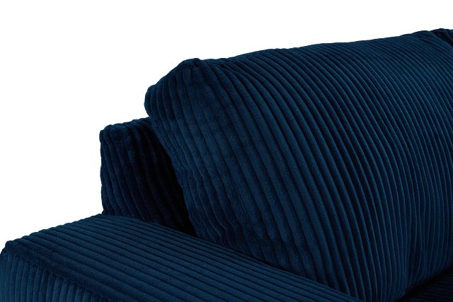 Charlie Dark Blue Fabric Large Two-arm Sectional