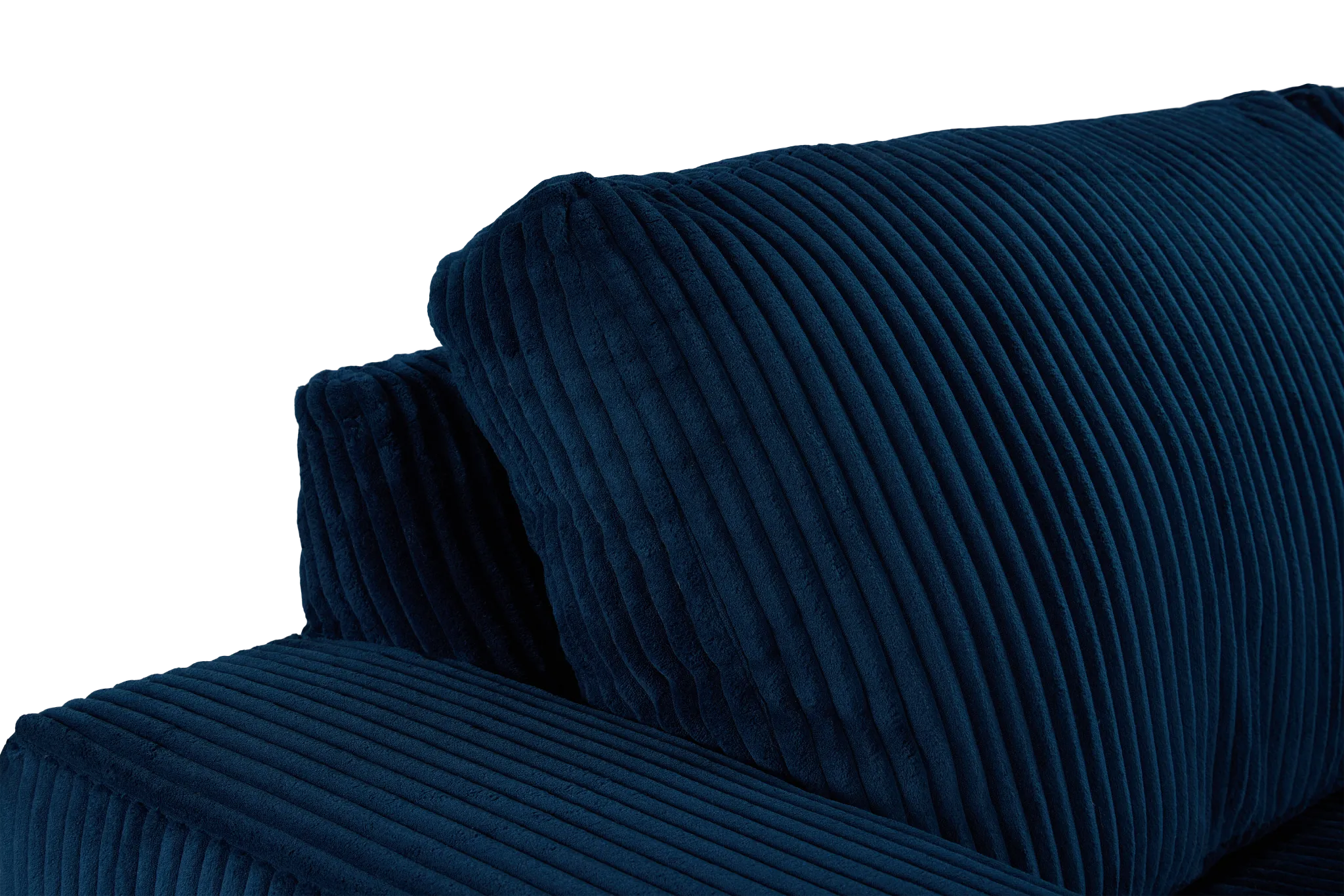 Charlie Dark Blue Fabric Large Two-arm Sectional