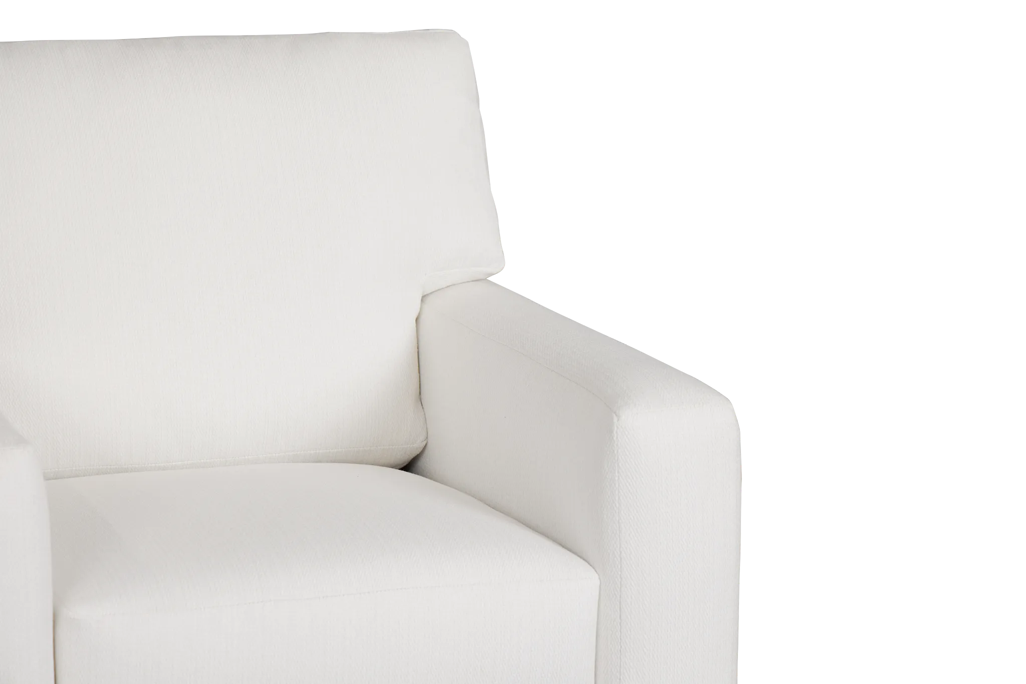 Rhodes White Fabric Chair
