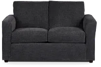 Maxie Dark Gray Micro Loveseat