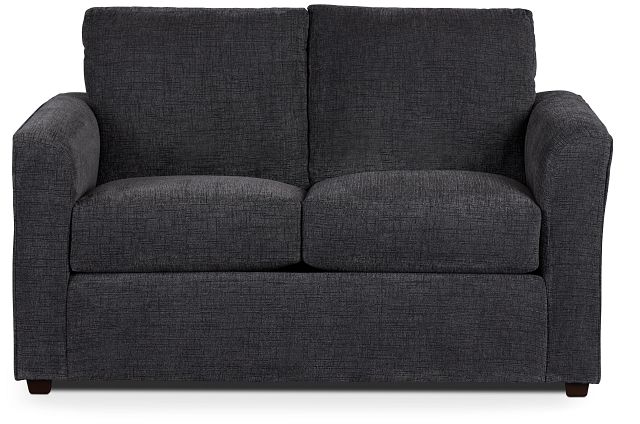 Maxie Dark Gray Micro Loveseat