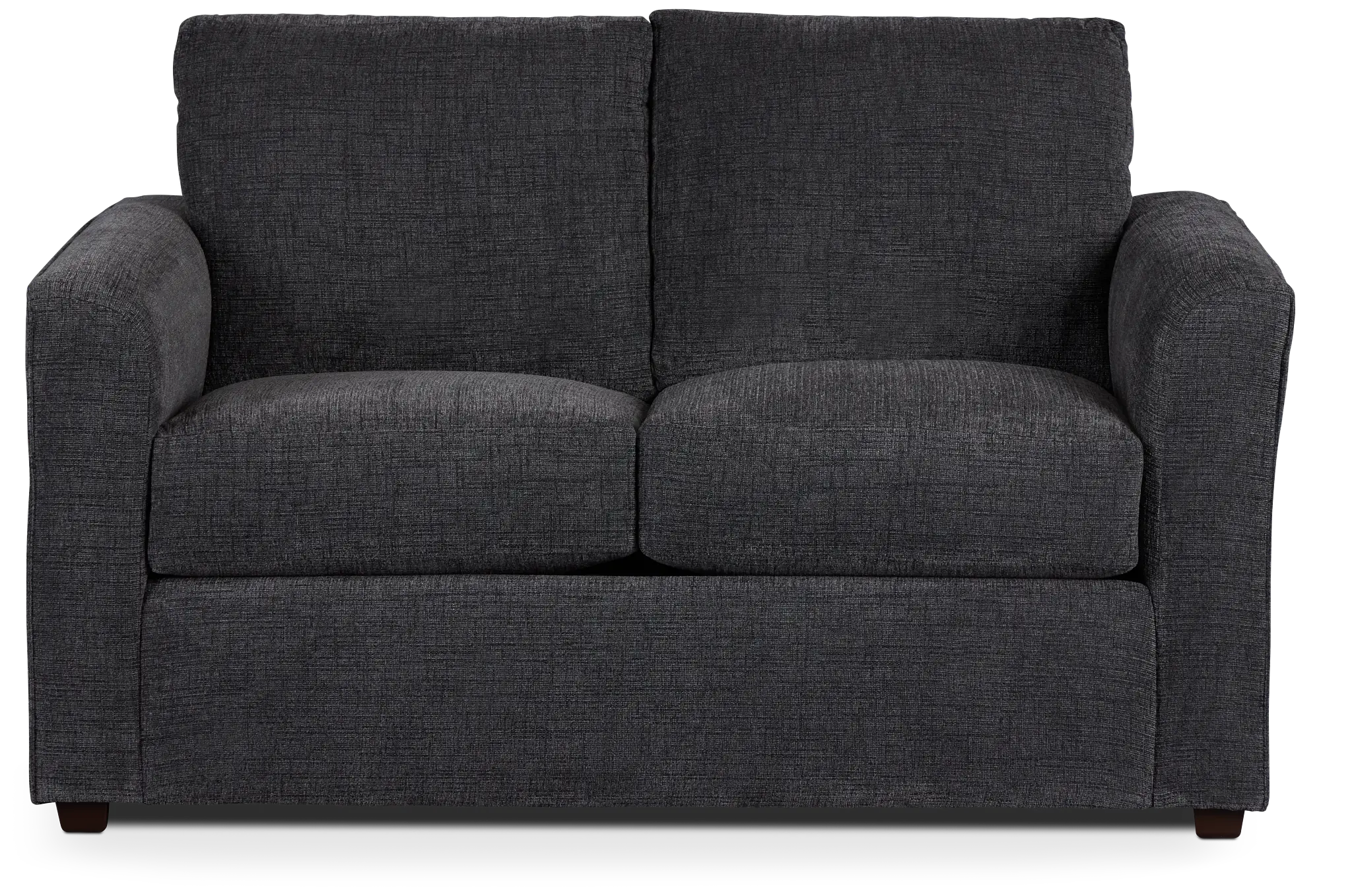 Maxie Dark Gray Micro Loveseat Maxie Dark Gray Micro Loveseat