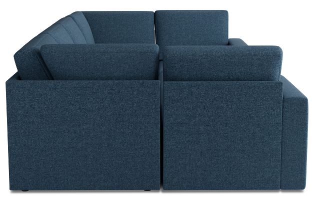 Citymod Blue Fabric 8-piece Pit Sectional