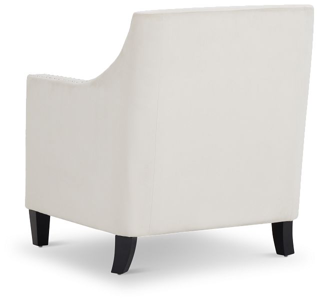 Tiffany Light Beige Velvet Accent Chair