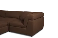 Aria Dark Brown Micro Immersive 10-piece Pit Sectional W/2 Speakers