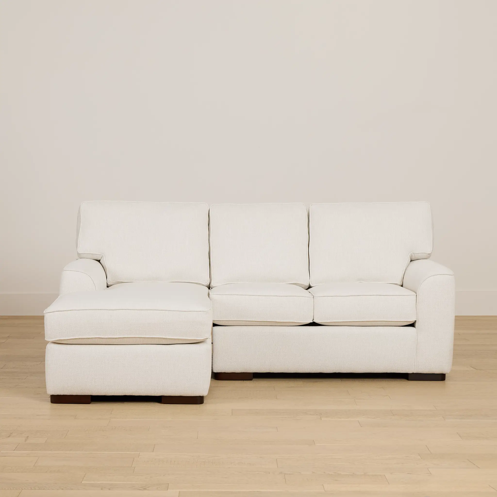 Sinclair Light Beige Fabric Left Chaise Sectional Sinclair Light Beige Fabric Left Chaise Sectional