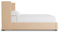Captiva Merino Taupe 48" Upholstered Shelter Bed